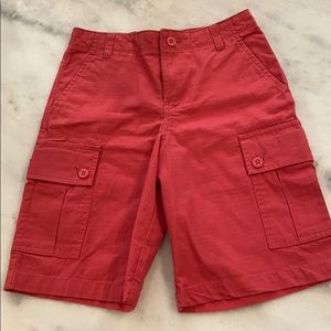 Coral Polo Ralph Lauren Boys cargo shorts size 8
